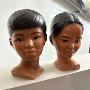 Pair of Ceramic Bust Figurines